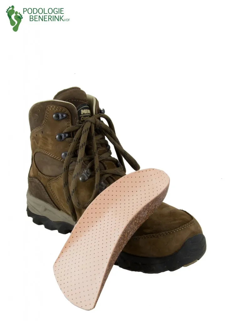 Podologische zolen voor wandelschoenen en werkschoenen